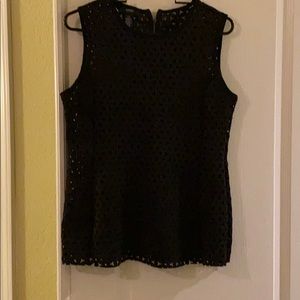 Beautiful laser cut sleeve less tops